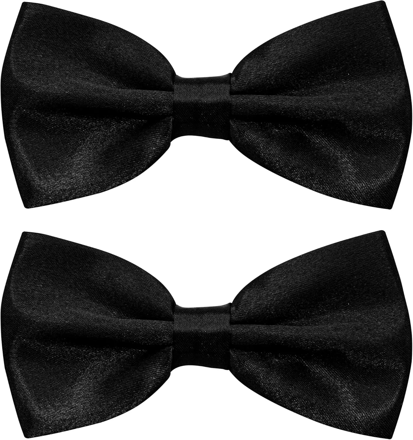 2Pcs Bow Ties for Men, Pre-Tied Adjustable Tuxedo Bowtie for Formal & Casual Wear