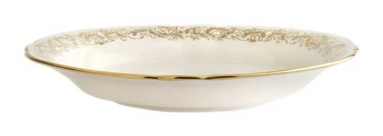 Aves - Gold Narrow Border Band Tea Saucer