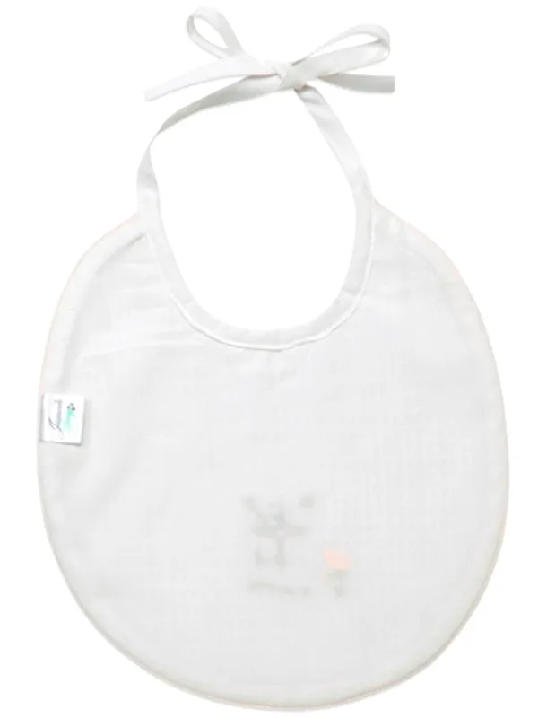 Bib, Waffle Weave - Sailboat (Blue-Red)