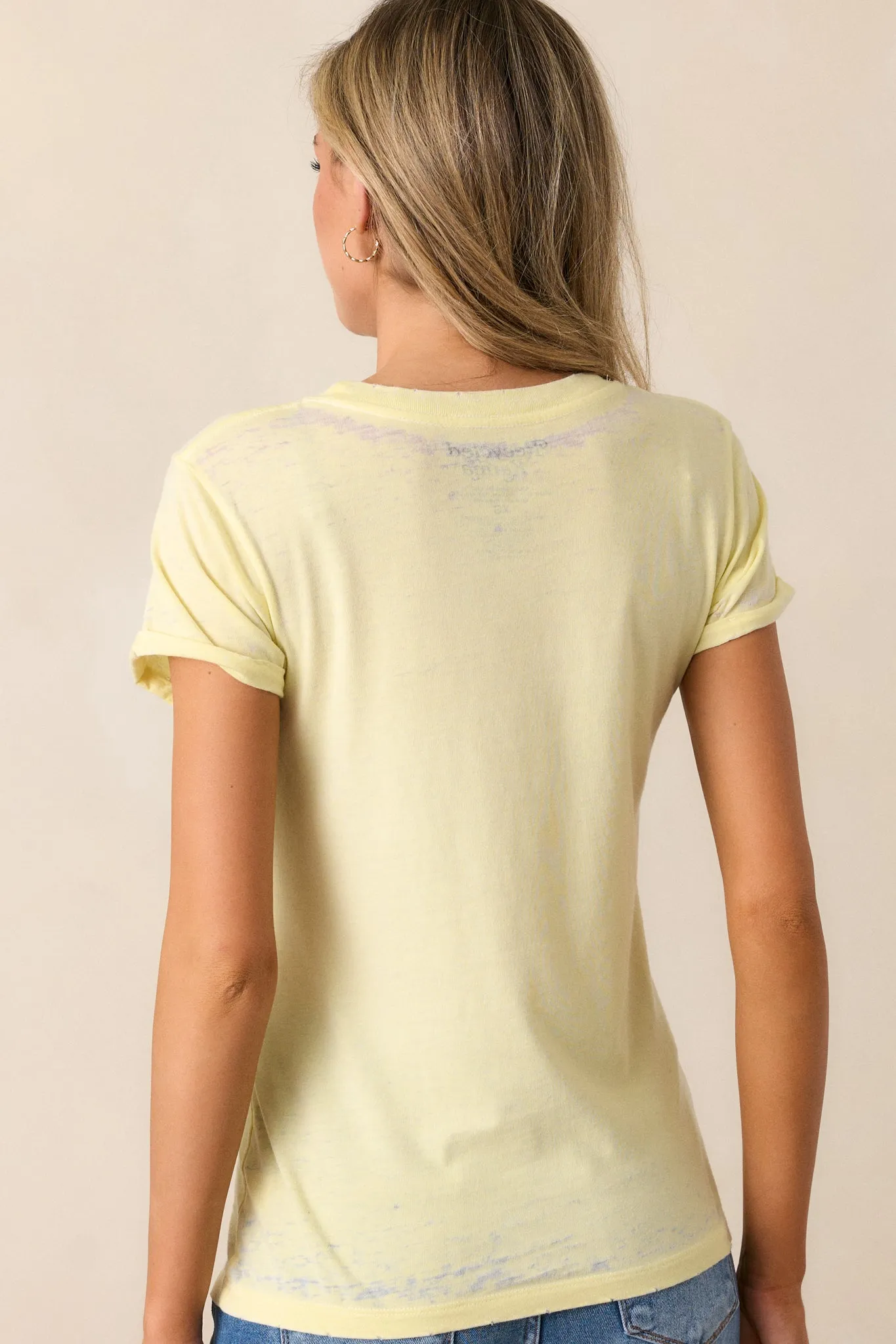 Blondie One Way Or Another Light Yellow Tee