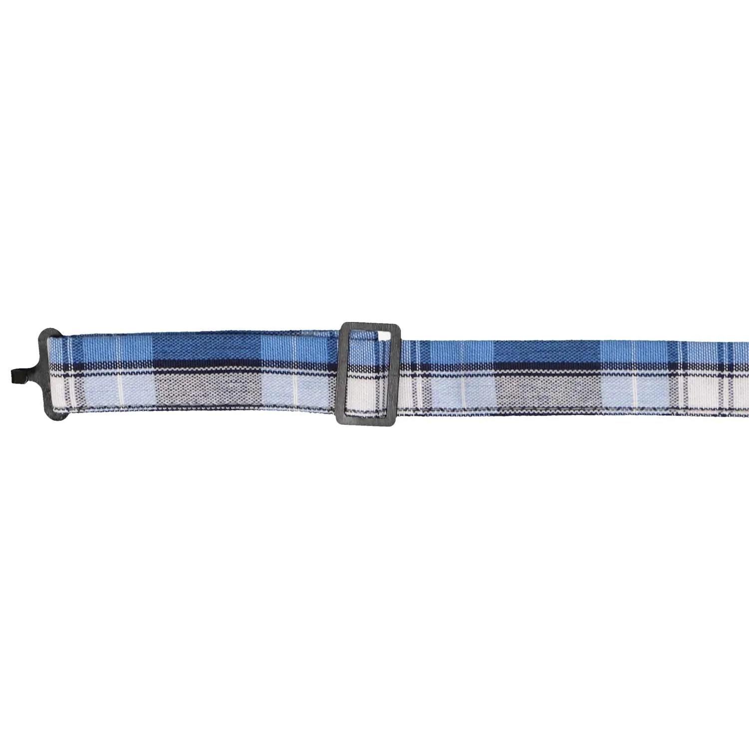 Blue Plaid Bow Tie