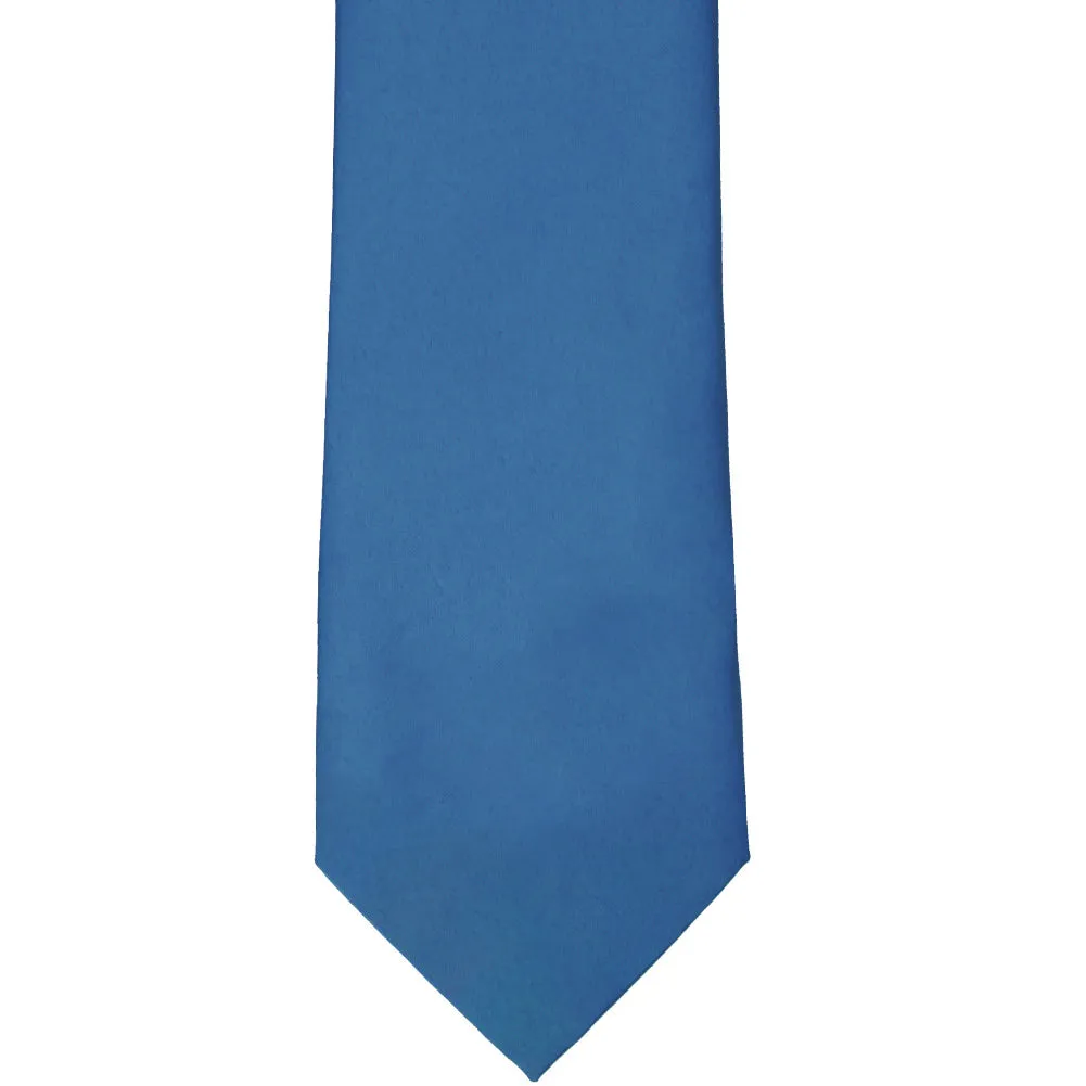 Blue Solid Color Necktie