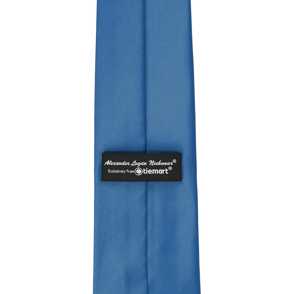 Blue Solid Color Necktie