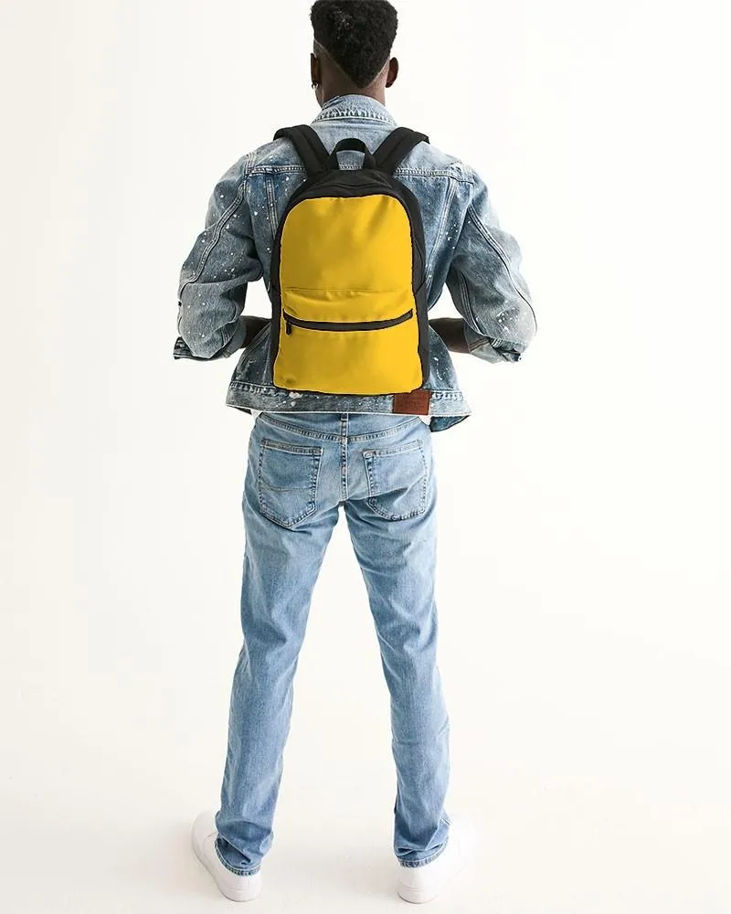 Bright Orange Yellow Canvas Backpack | Bright Pure Orange Yellow | C0M25Y100K0
