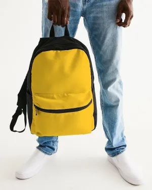 Bright Orange Yellow Canvas Backpack | Bright Pure Orange Yellow | C0M25Y100K0