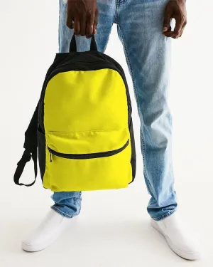 Bright Yellow Canvas Backpack | Bright Pure Yellow | C0M0Y100K0