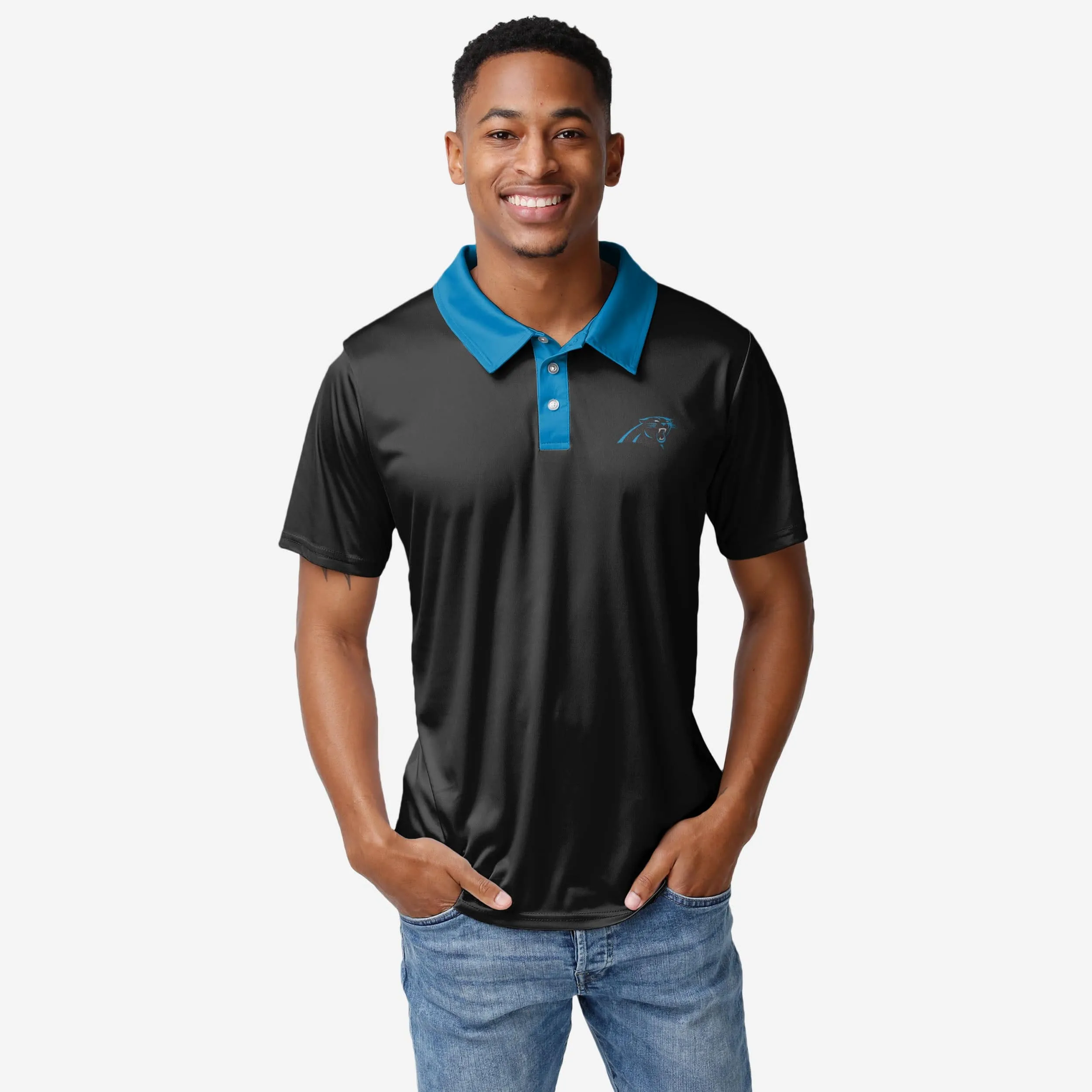 Carolina Panthers Nightcap Polyester Polo