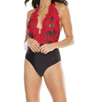 Coquette - Embroidered Teddy