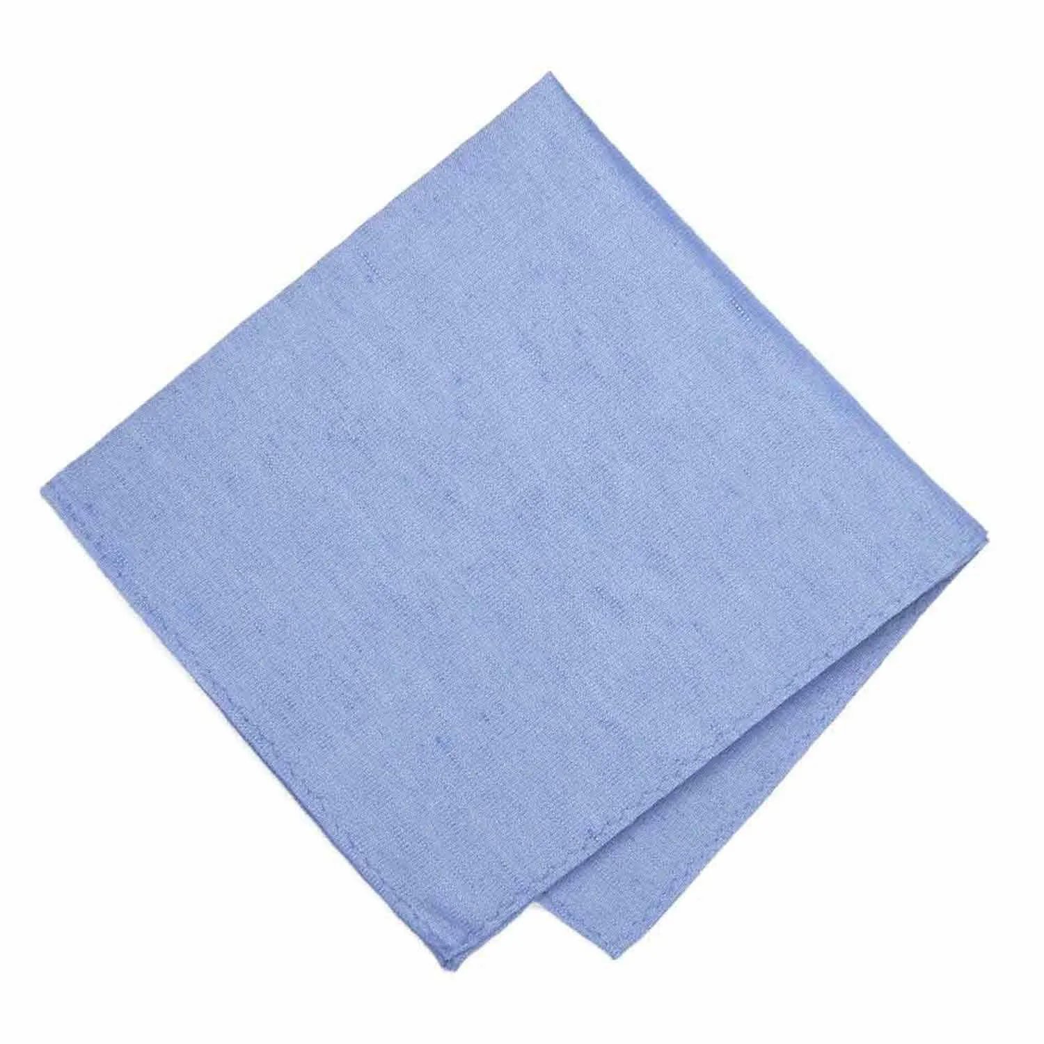 Cornflower Blue Regency Linen/Silk Pocket Square