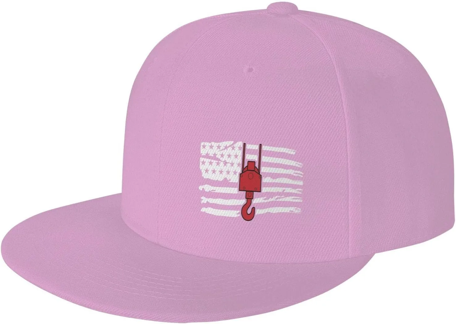 Crane Operator America Flag Flat Bill Baseball Cap Funny Snapback Hat Hip Hop Adjustable Dad Trucker Hats