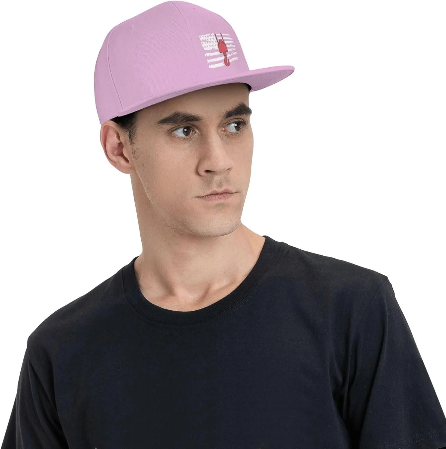 Crane Operator America Flag Flat Bill Baseball Cap Funny Snapback Hat Hip Hop Adjustable Dad Trucker Hats