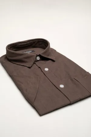 Crocodile Linen Casual Leisure Fit-Olive