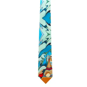 Daphne Odjig And Some Watched The Sunset Artist Design Silk Tie