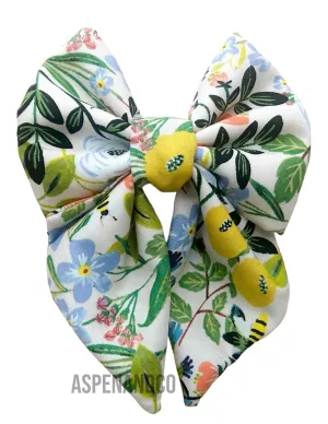 Dog Bow Tie - Honeysuckle (Flowers)