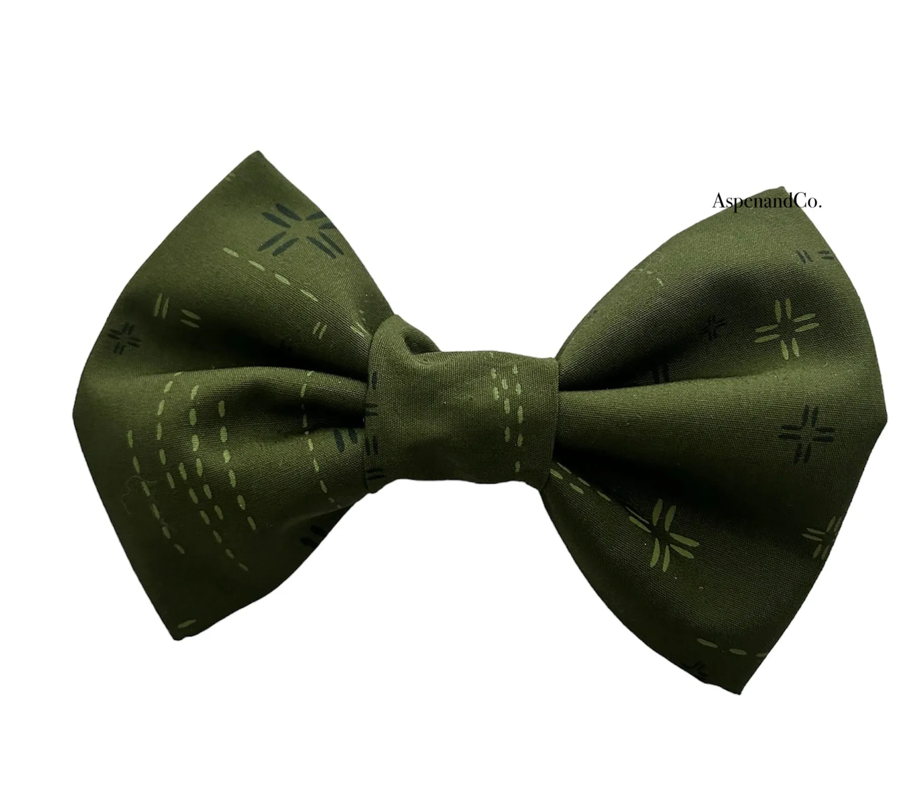Dog Bow Tie - Olive