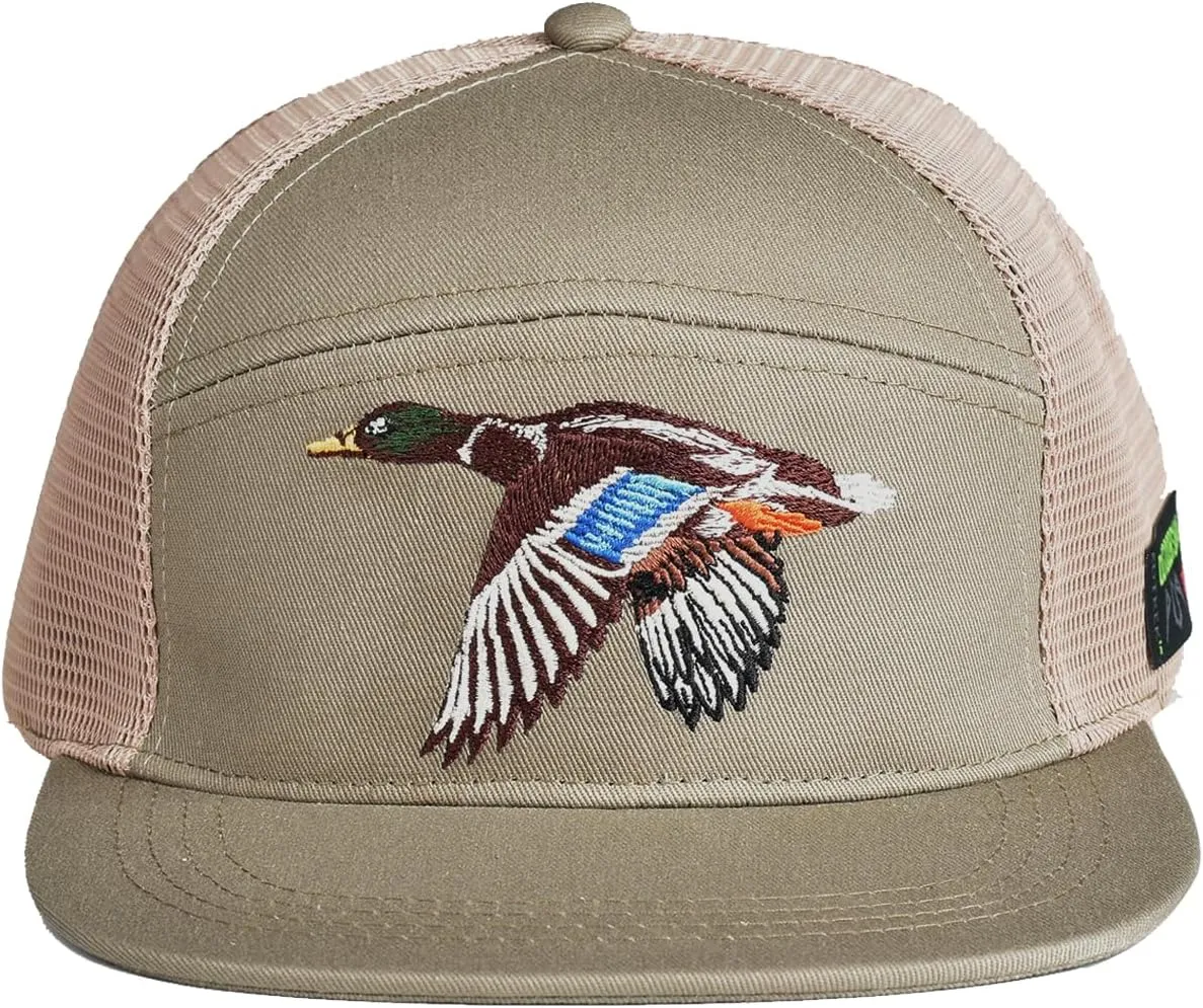 EDTREK Outdoorsman Pro 7-Panel Flat Brim Snapback Hat