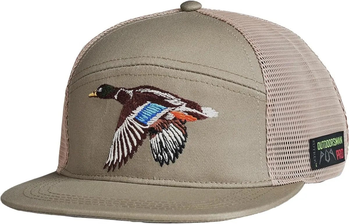 EDTREK Outdoorsman Pro 7-Panel Flat Brim Snapback Hat
