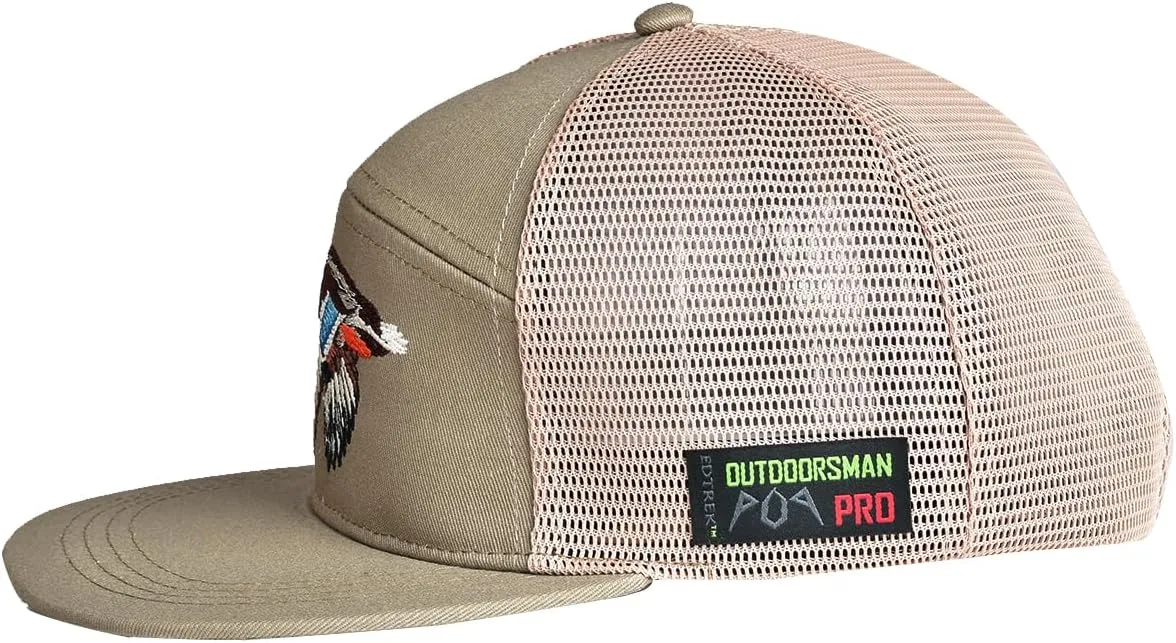 EDTREK Outdoorsman Pro 7-Panel Flat Brim Snapback Hat