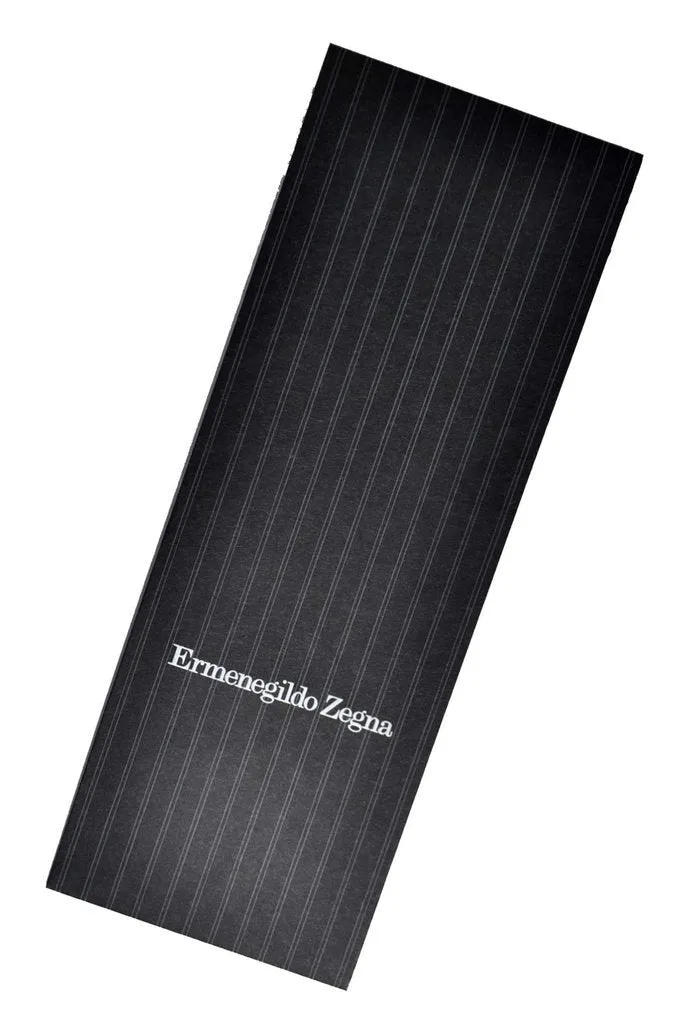 Ermenegildo Zegna Tie Pink Blue Geometric Narrow Cut