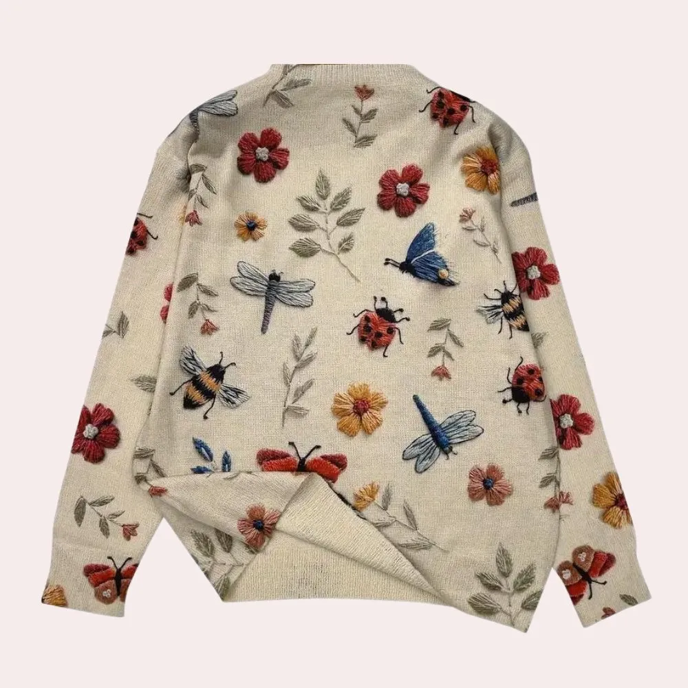 Floral Embroidered Sweatshirt