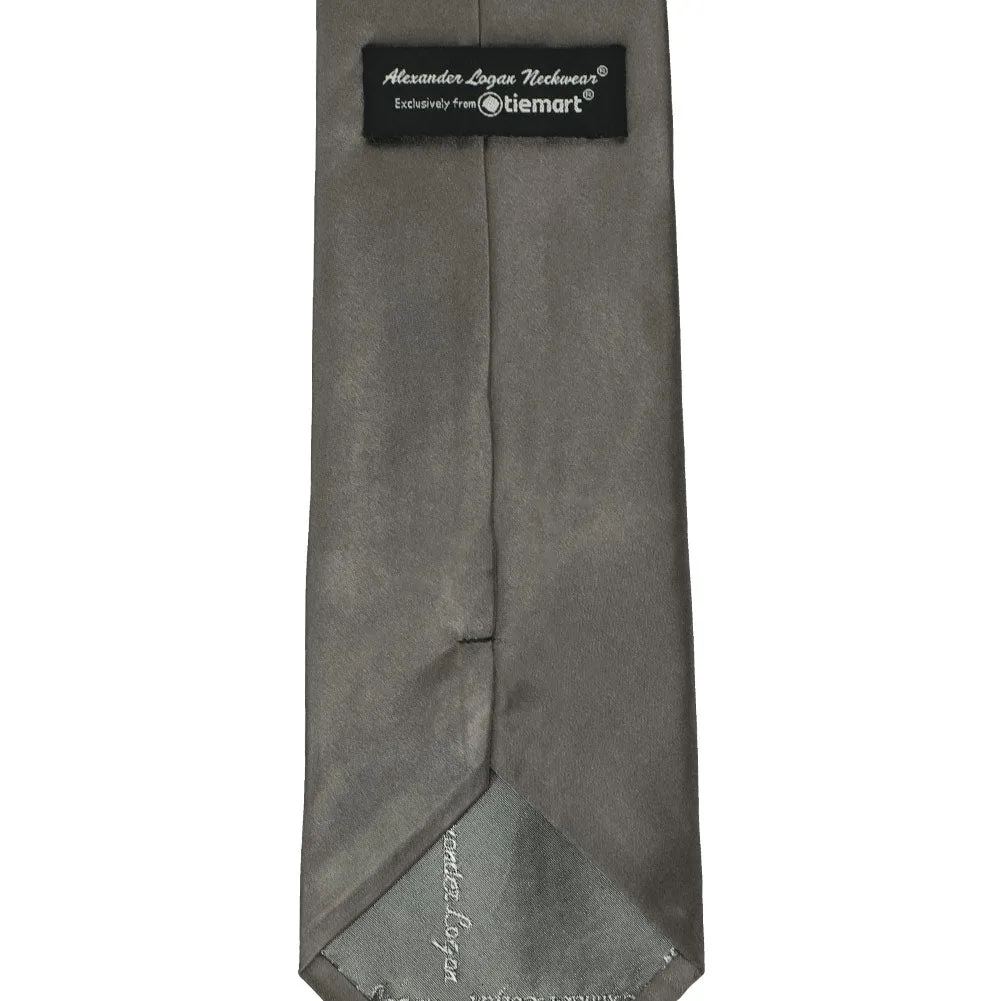 Graphite Gray Solid Color Necktie