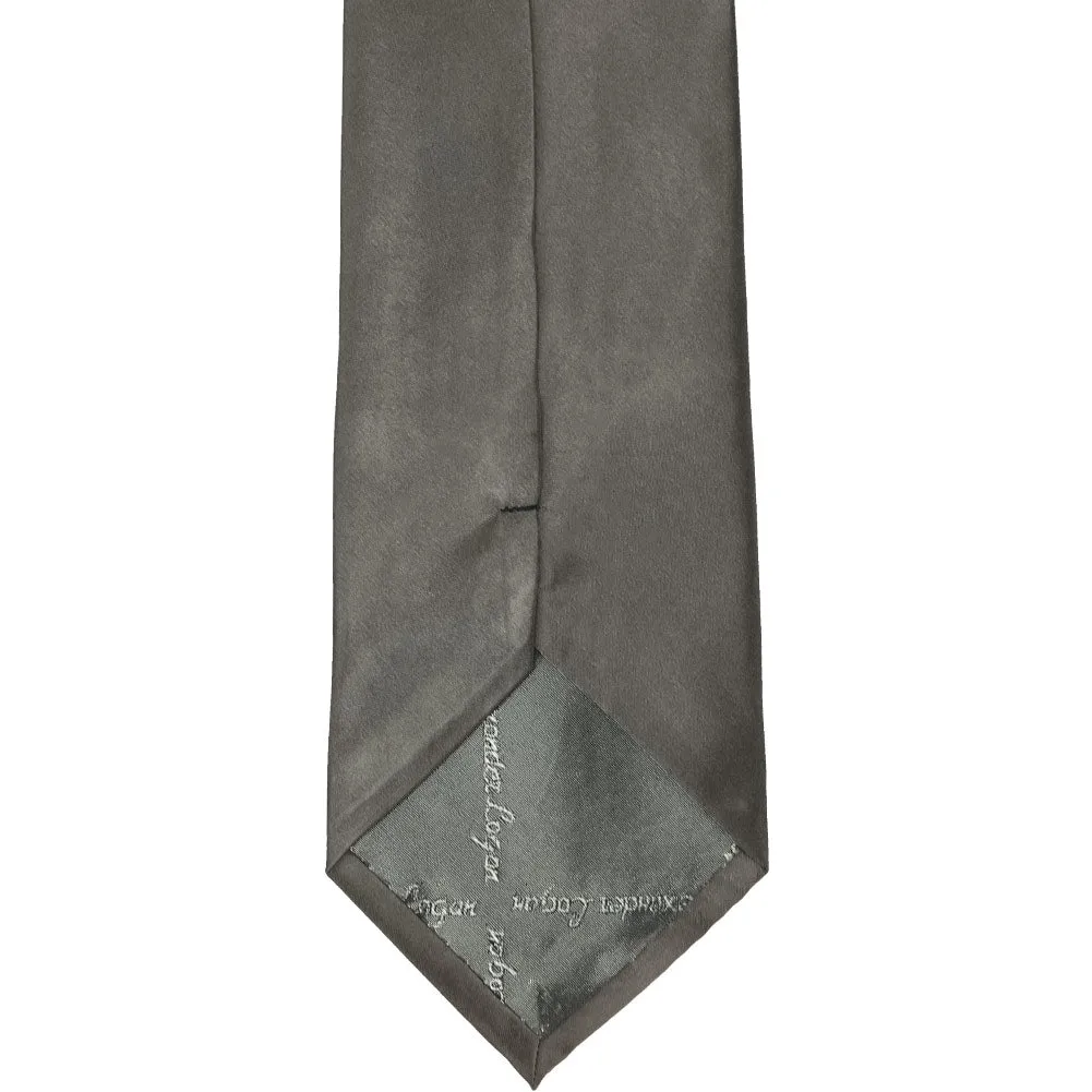 Graphite Gray Solid Color Necktie