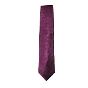 HENRY SARTORIAL Plain Silk Tie BURGUNDY
