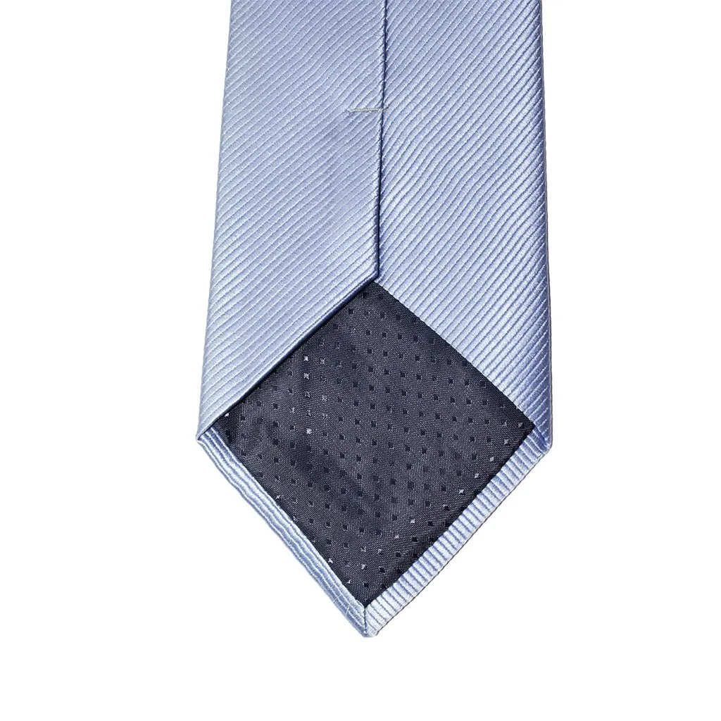 HENRY SARTORIAL Plain Silk Tie LIGHT BLUE