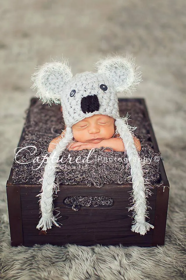 Koala Bear Baby Hat