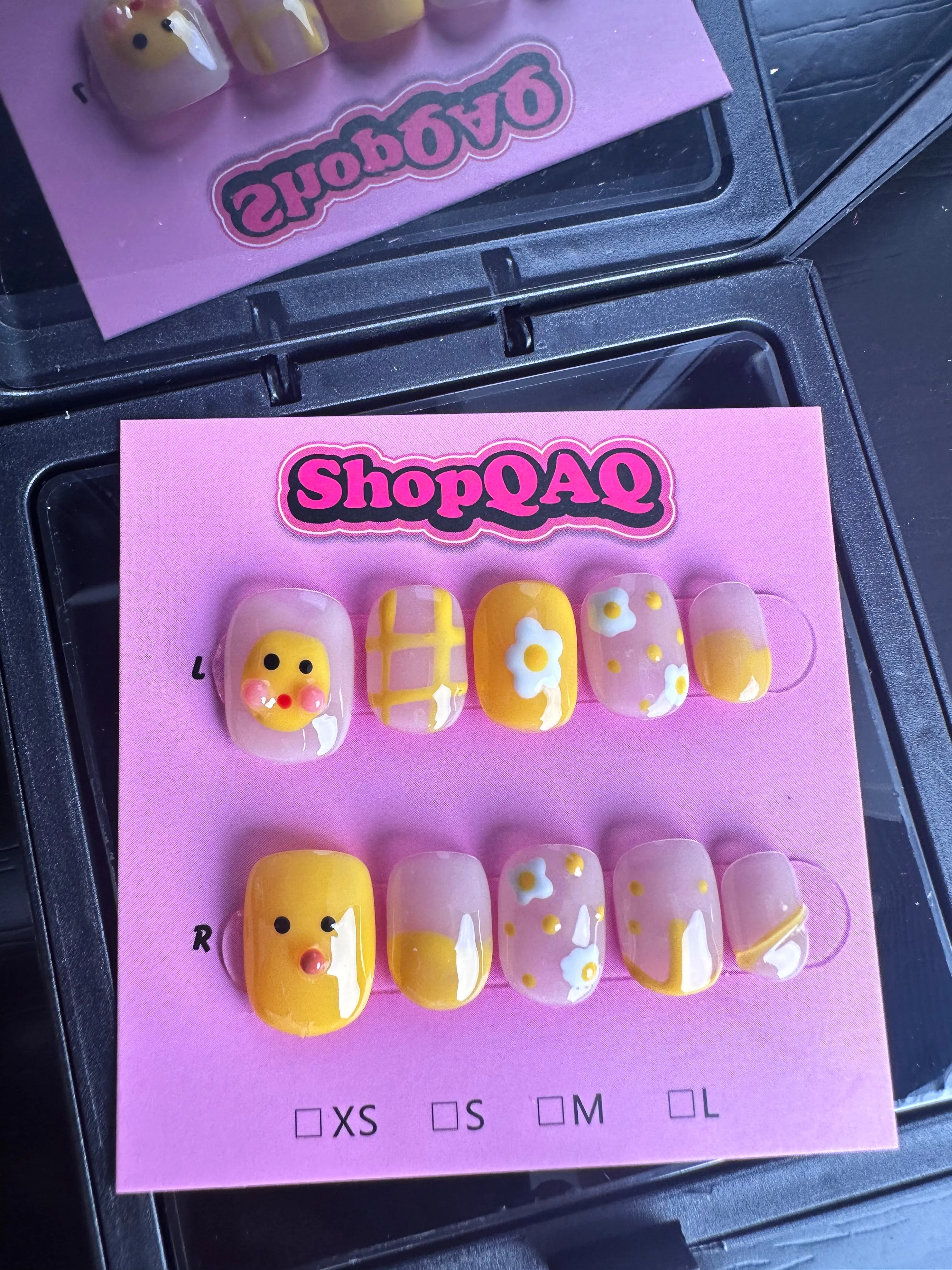 Little Yellow Duck" Handcrafted Press-On Nails - Cute & Bright, Summer 2024