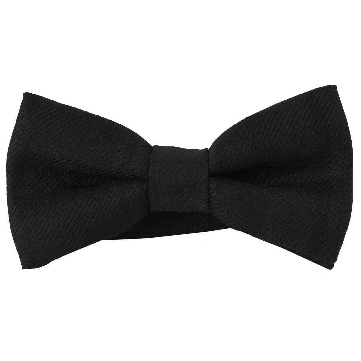 Locharron of Scotland Plain Bow Tie - Black