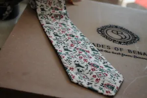 Luxurious White Silk Tie