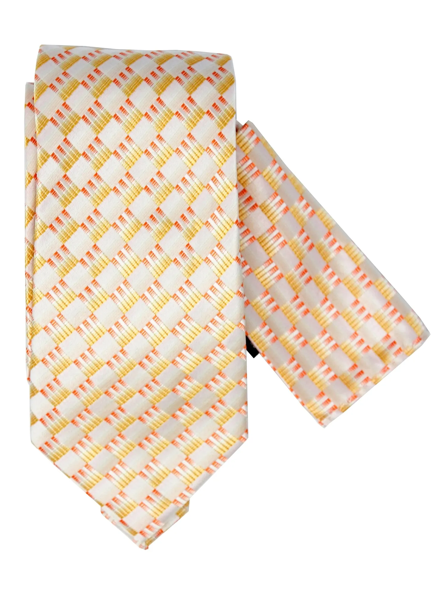 Men's Silk Woven Wedding Neck Tie With Handkerchief