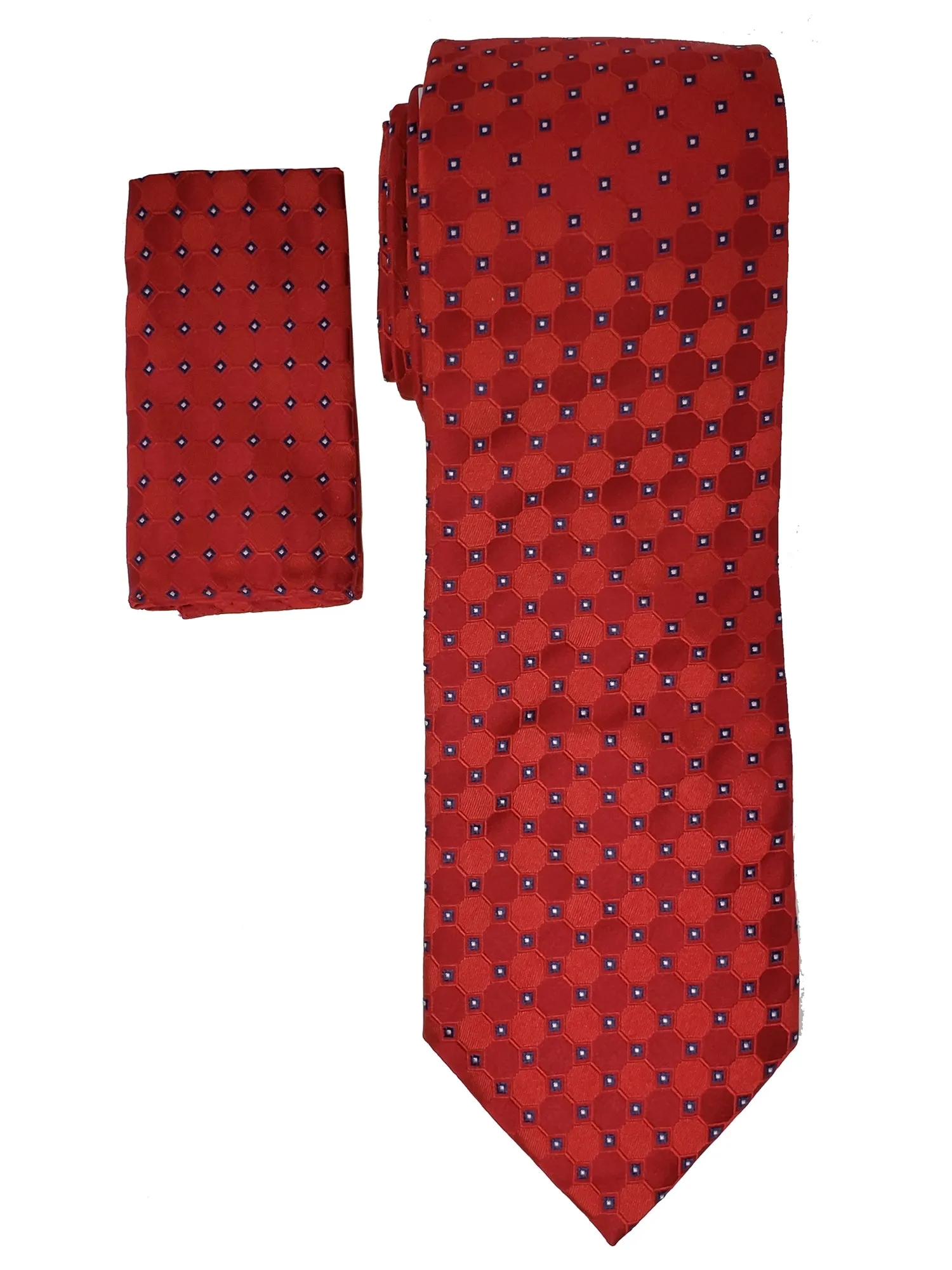 Men's Silk Woven Wedding Neck Tie With Handkerchief
