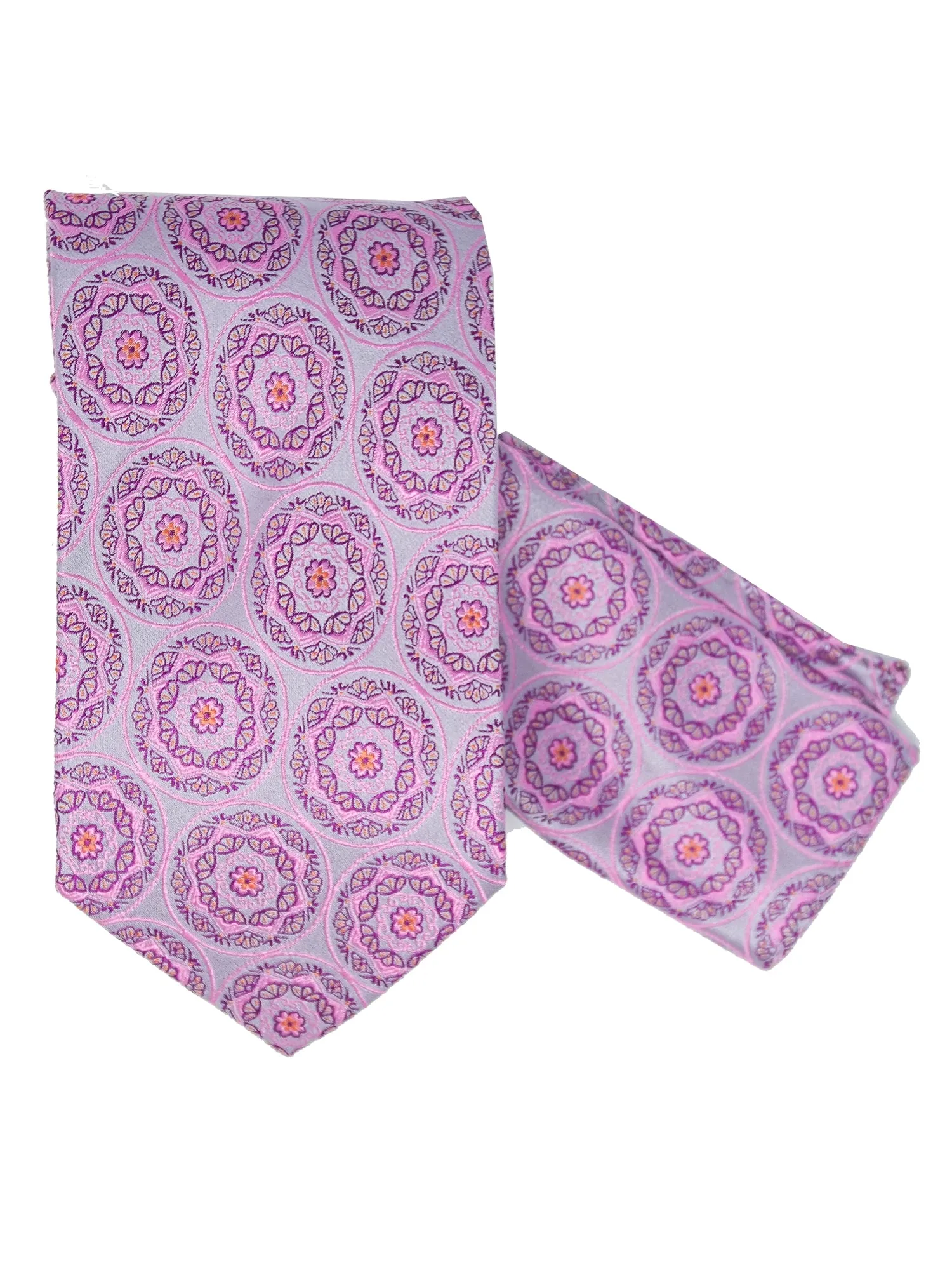 Men's Silk Woven Wedding Neck Tie With Handkerchief