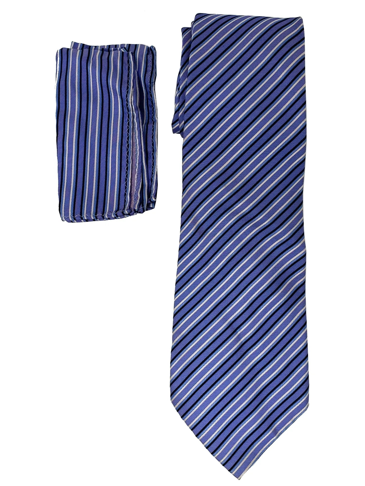 Men's Silk Woven Wedding Neck Tie With Handkerchief
