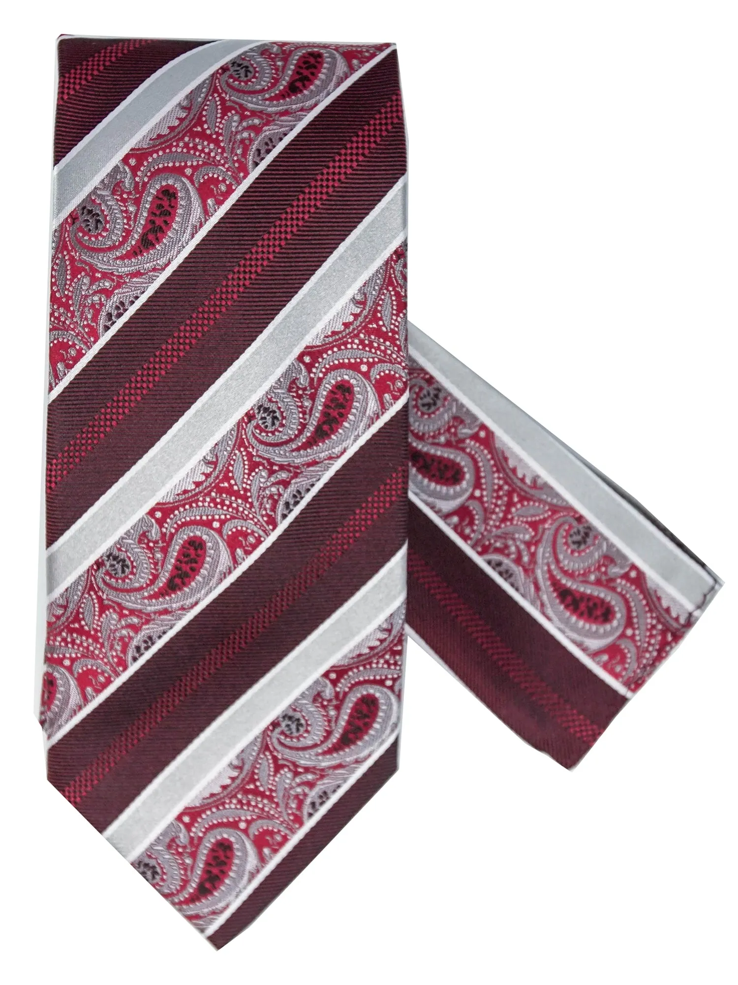 Men's Silk Woven Wedding Neck Tie With Handkerchief