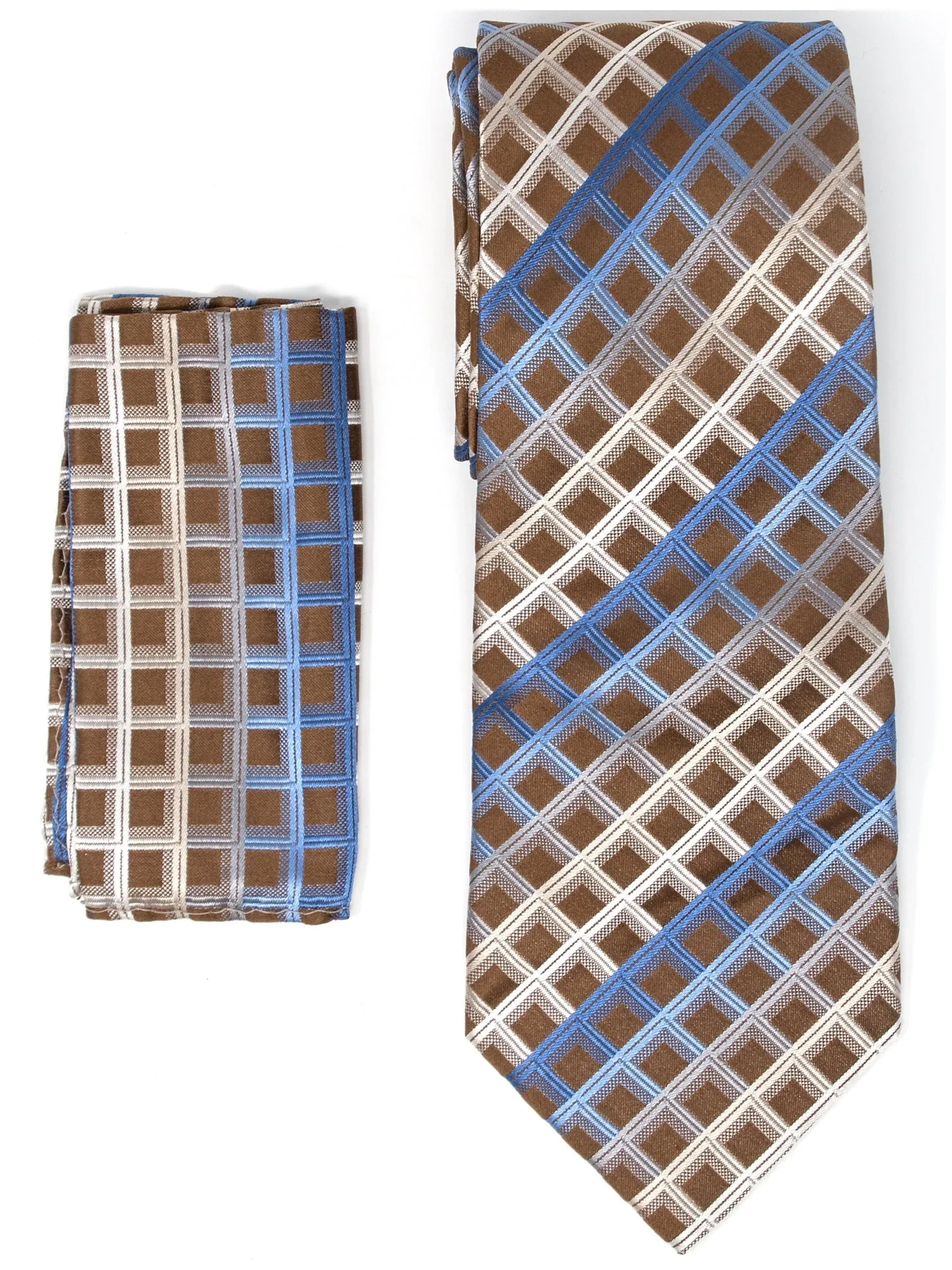 Men's Silk Woven Wedding Neck Tie With Handkerchief