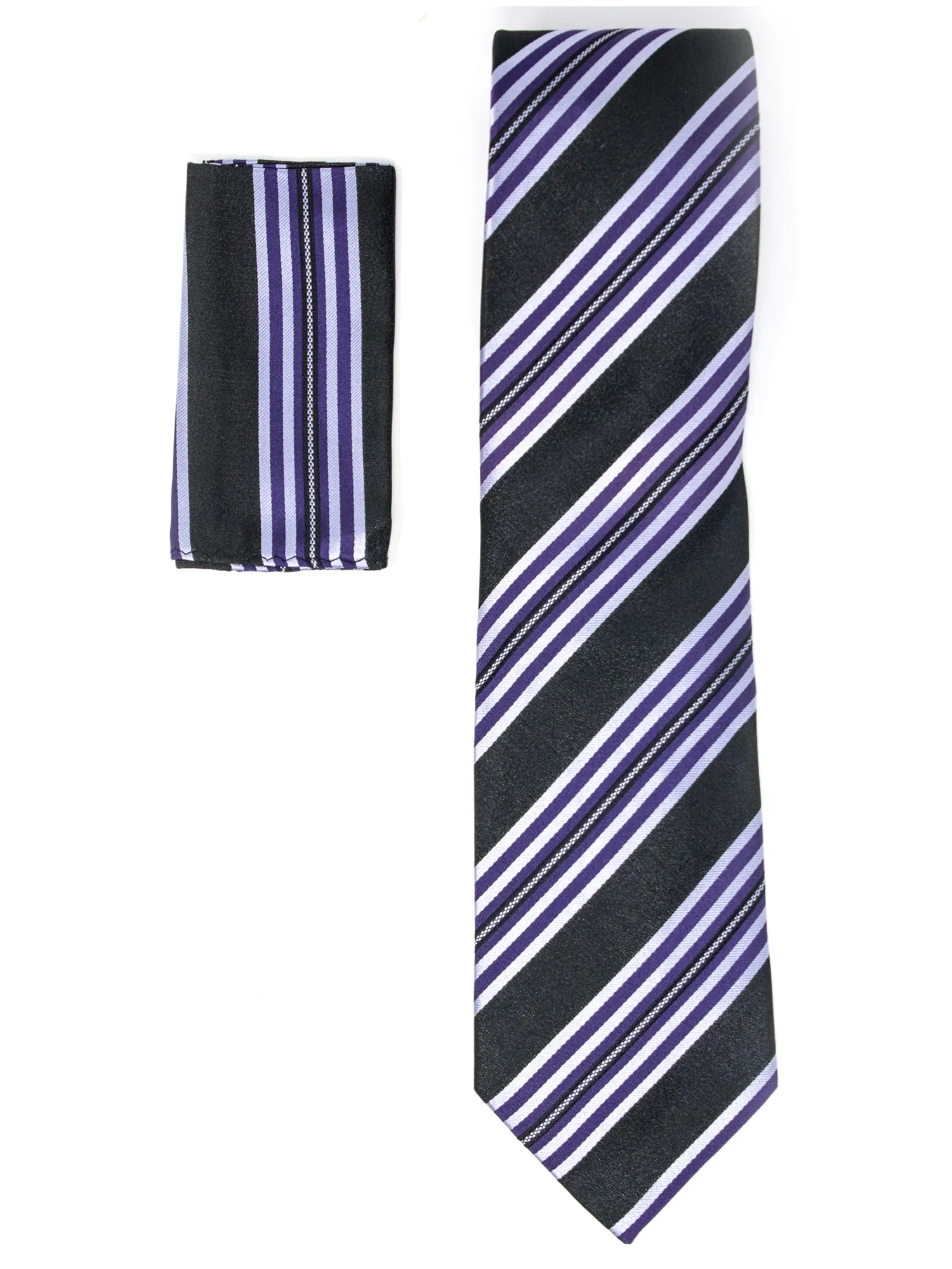 Men's Silk Woven Wedding Neck Tie With Handkerchief