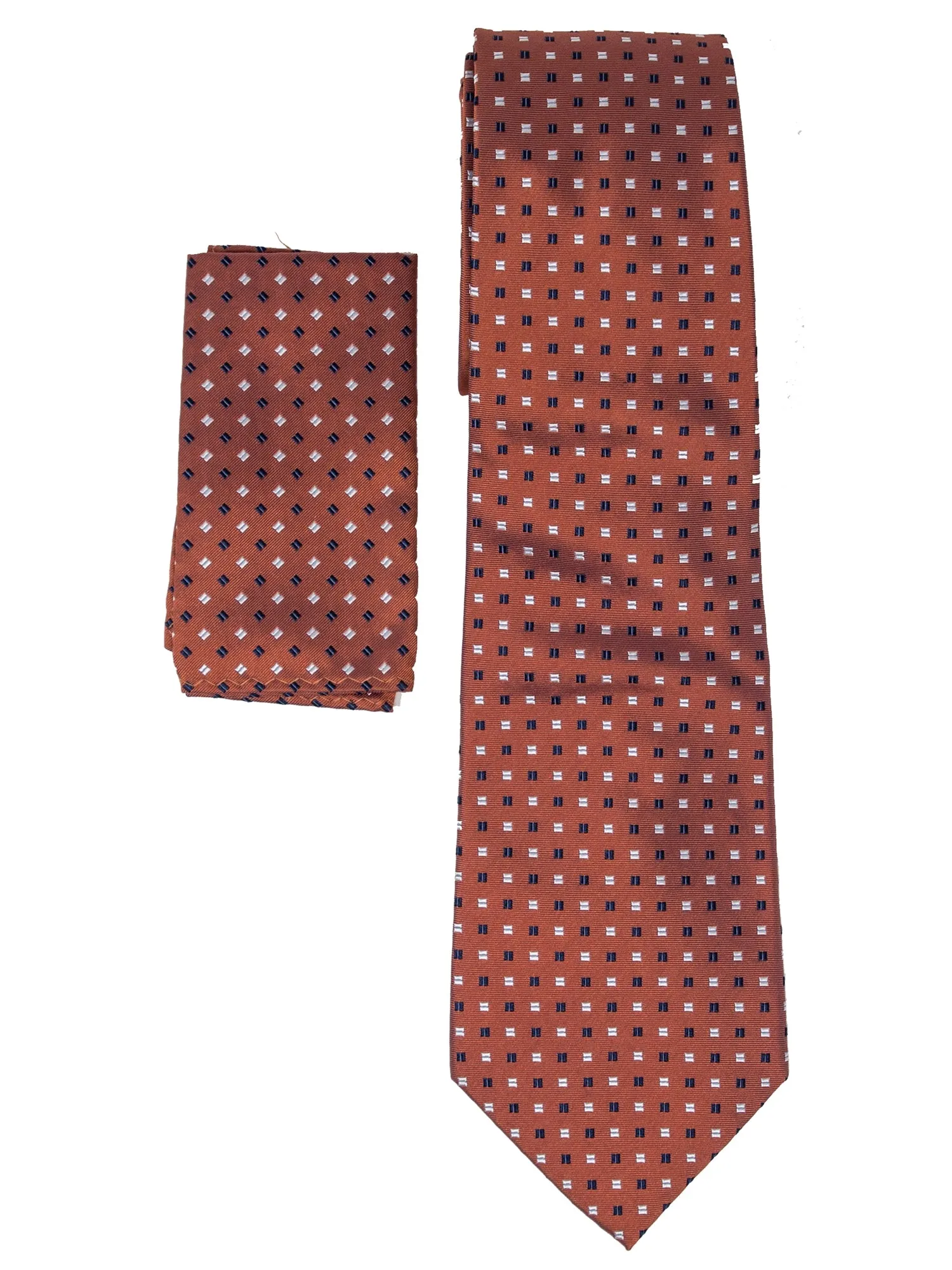 Men's Silk Woven Wedding Neck Tie With Handkerchief