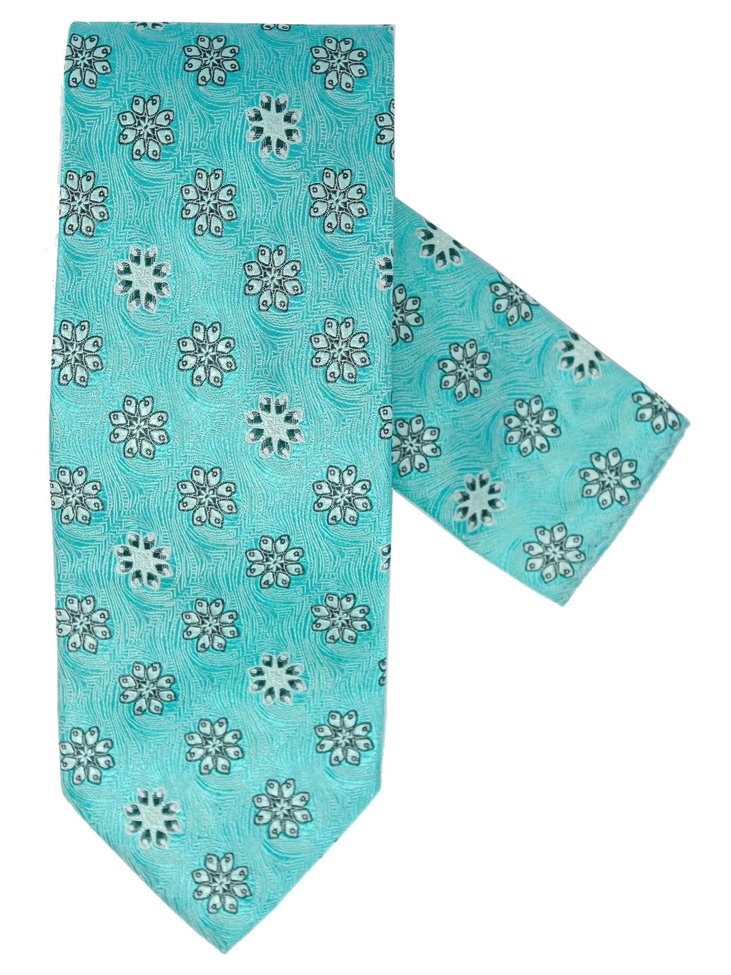 Men's Silk Woven Wedding Neck Tie With Handkerchief
