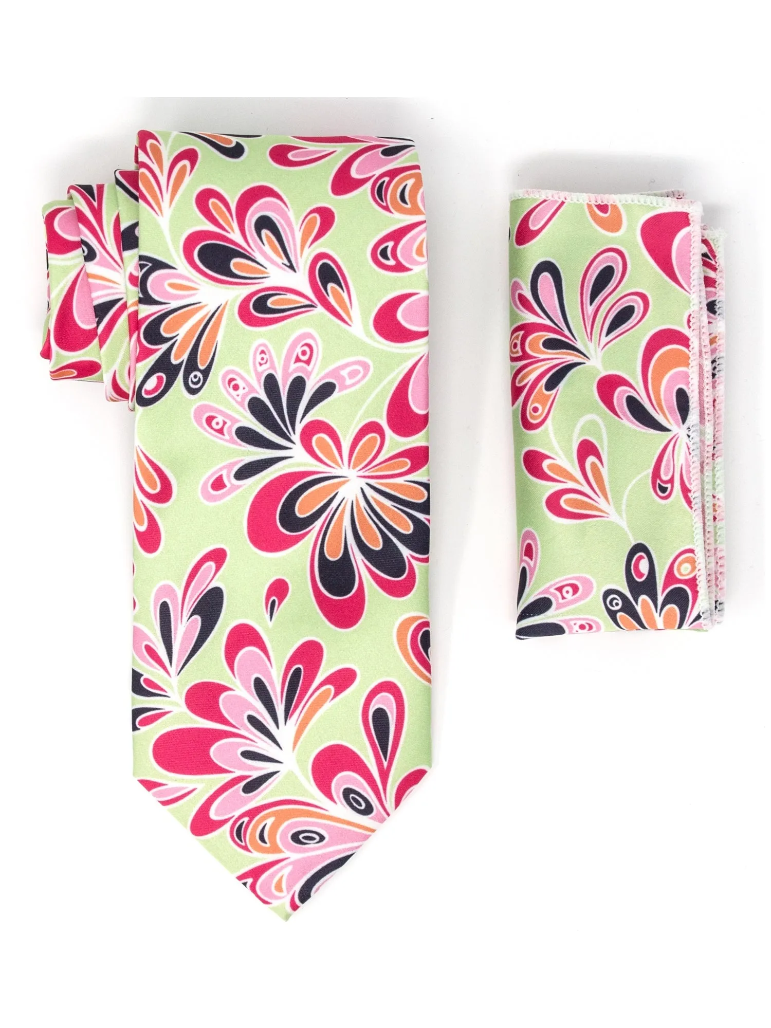 Men's Silk Woven Wedding Neck Tie With Handkerchief