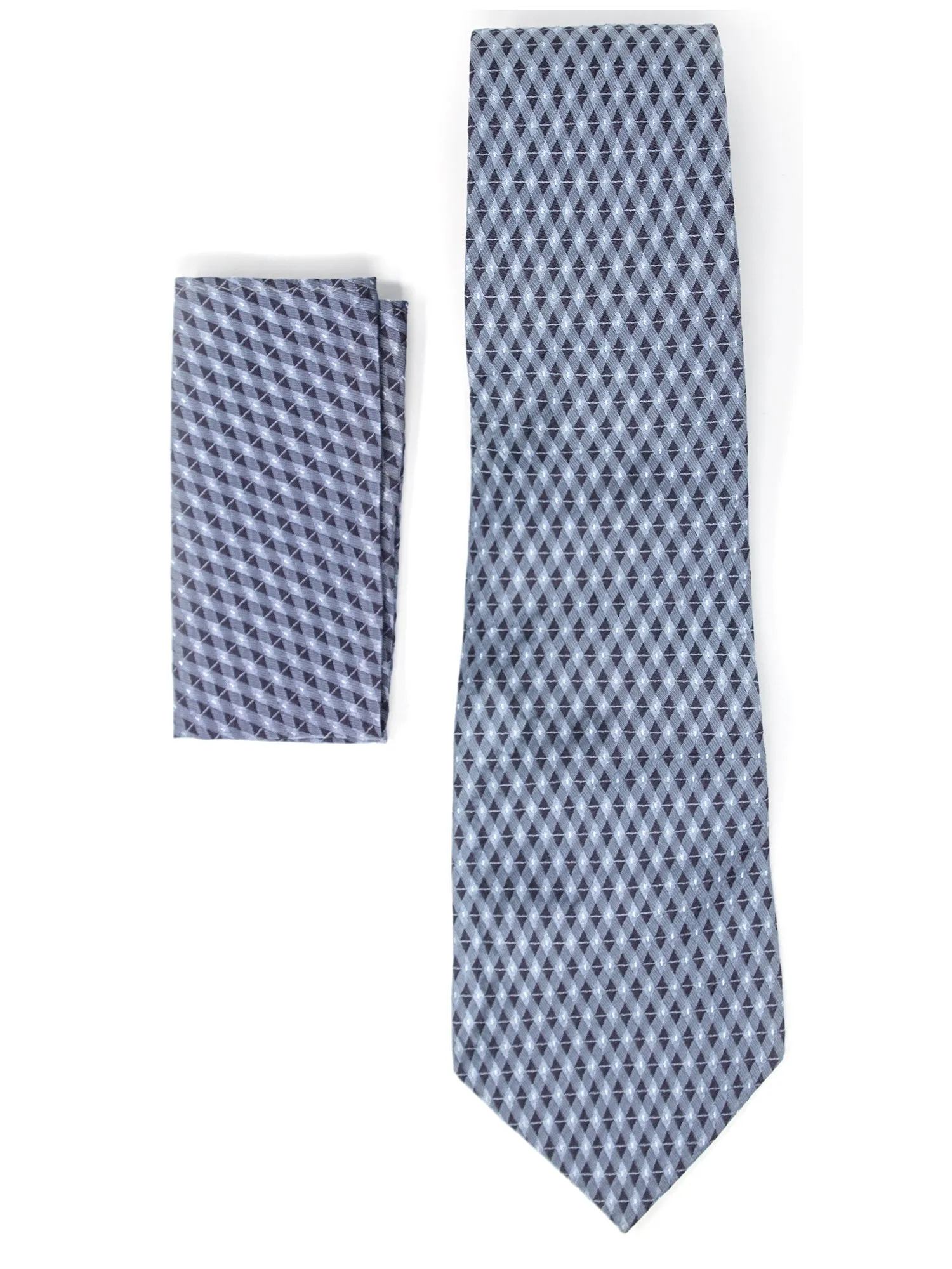 Men's Silk Woven Wedding Neck Tie With Handkerchief