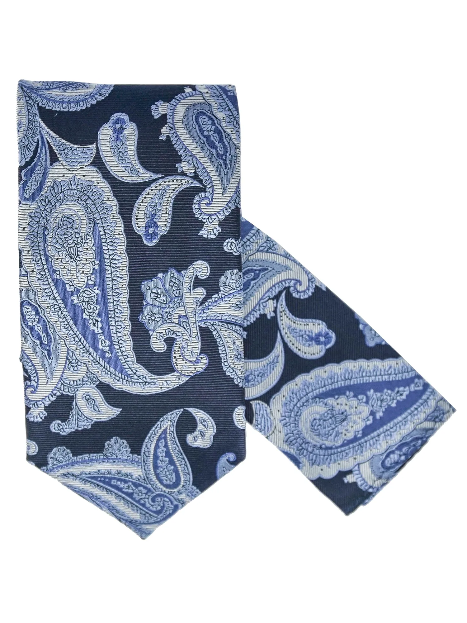 Men's Silk Woven Wedding Neck Tie With Handkerchief