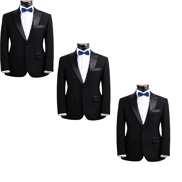 Mens Smooth Satin Feel Formal Pre-Tied Bow Tie Sets