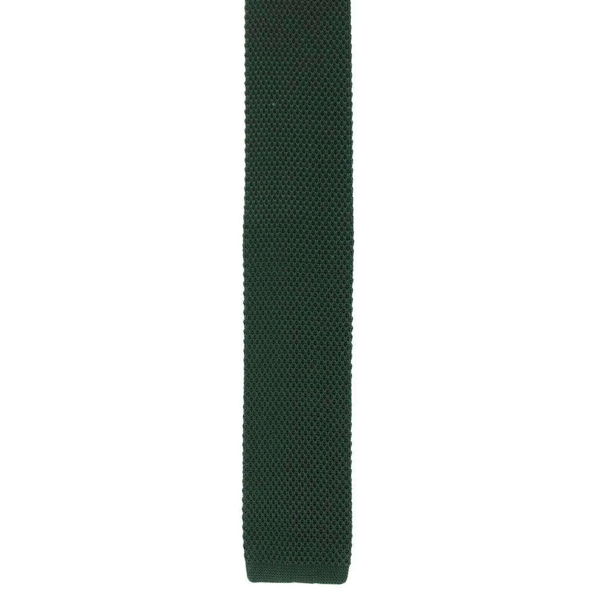 Michelsons of London Silk Knitted Skinny Tie - Green