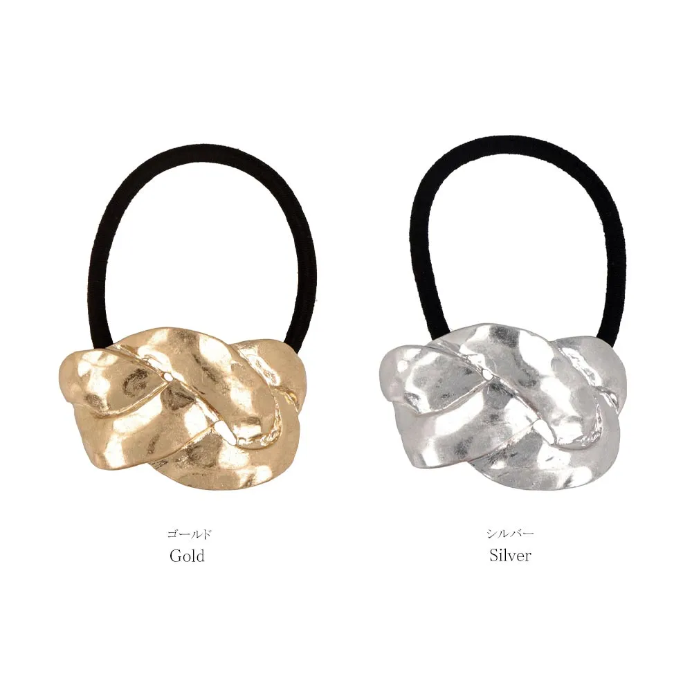 Mizuhiki Knot Metal Hair Tie