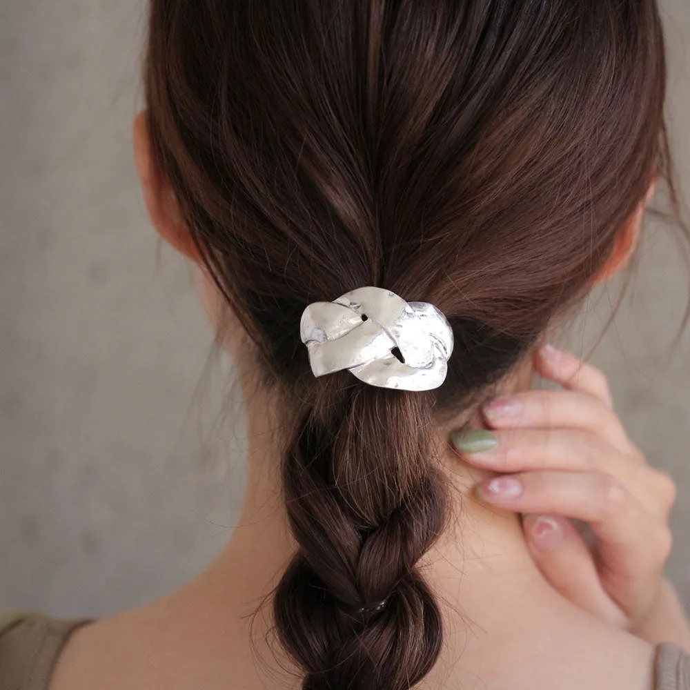 Mizuhiki Knot Metal Hair Tie