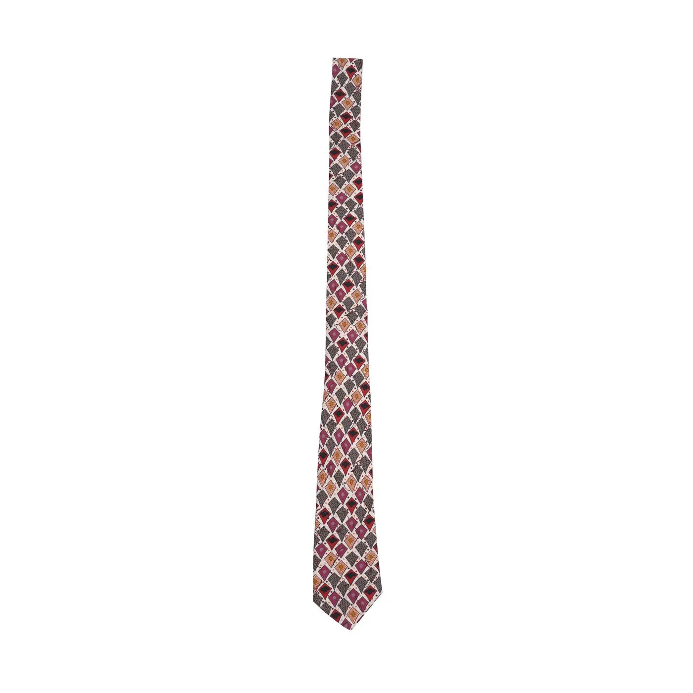 Multicolor Silk Printed Tie
