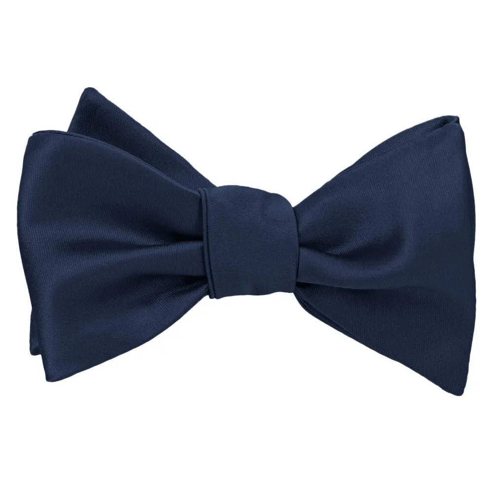 Navy Blue Premium Self-Tie Bow Tie